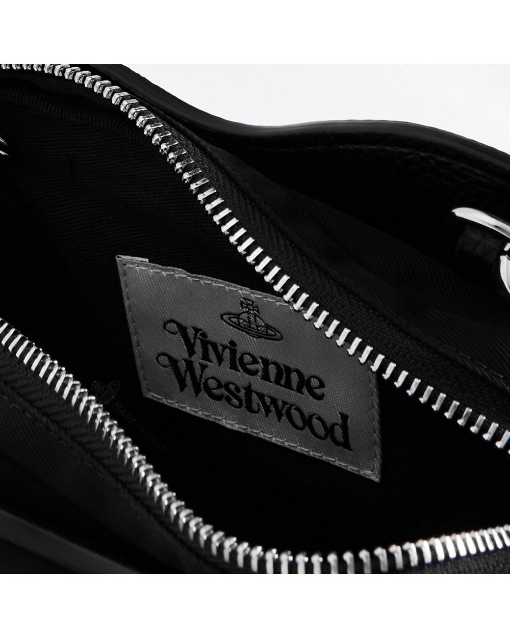 Vivienne Westwood Black Solid Color Crossbody Bag