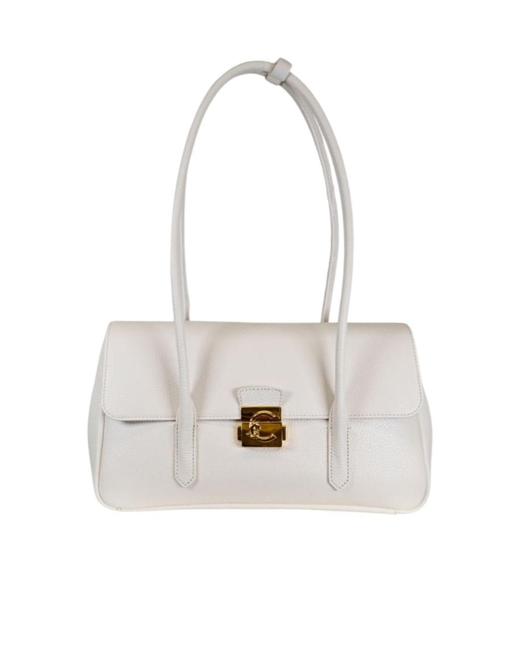 Coccinelle White Flap Shoulder Bag