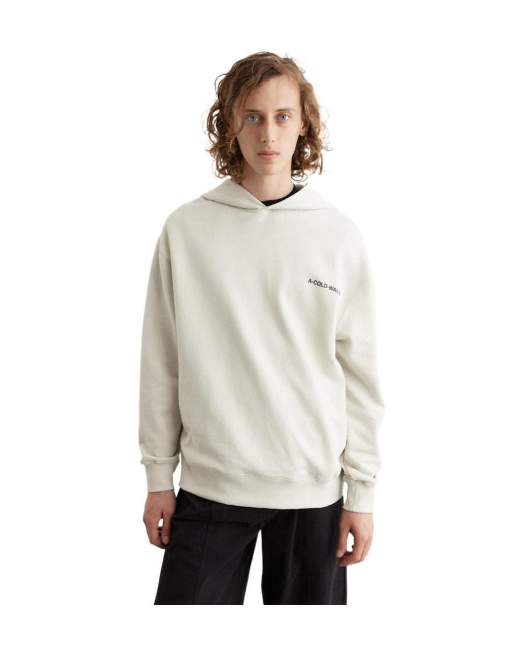 A_COLD_WALL* Natural Long-Sleeve Hooded Sweatshirt for men