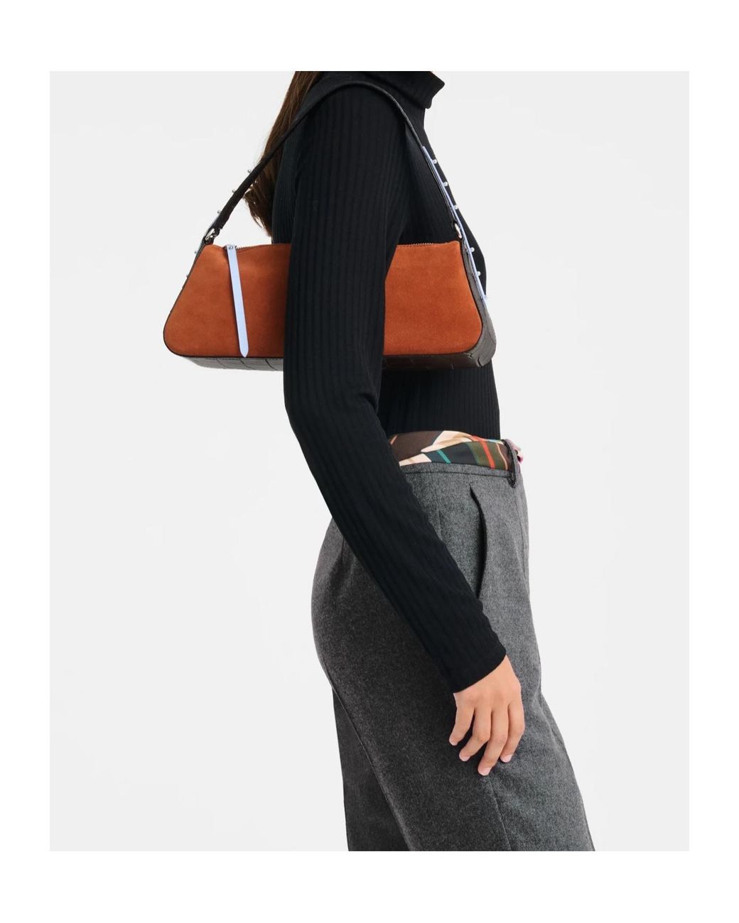 Longchamp Brown Re-Play S Shoulder Bag