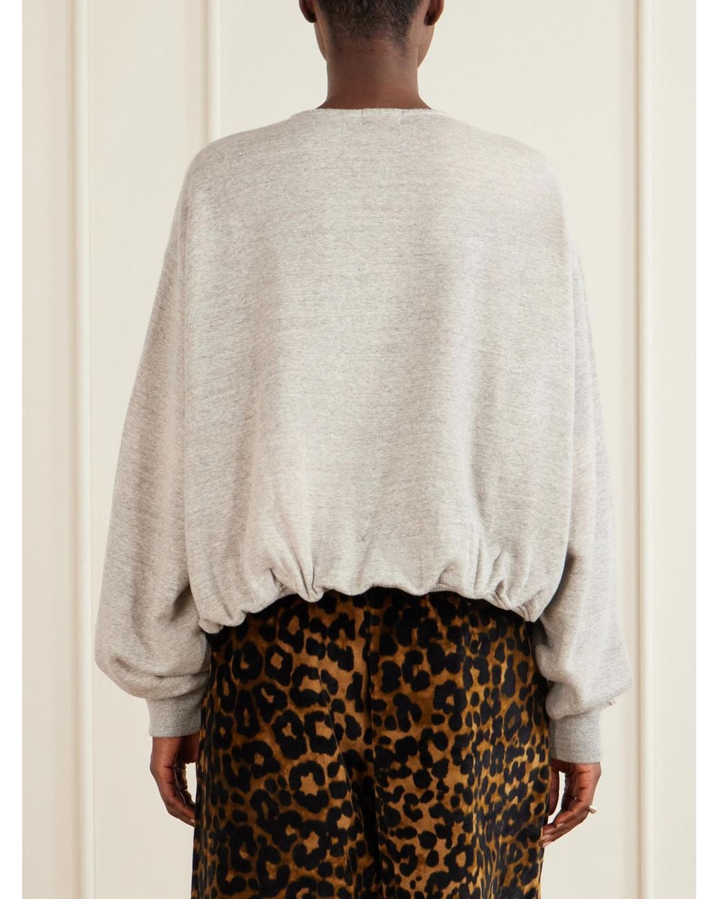 R13 White Casual Long-Sleeve Sweatshirt