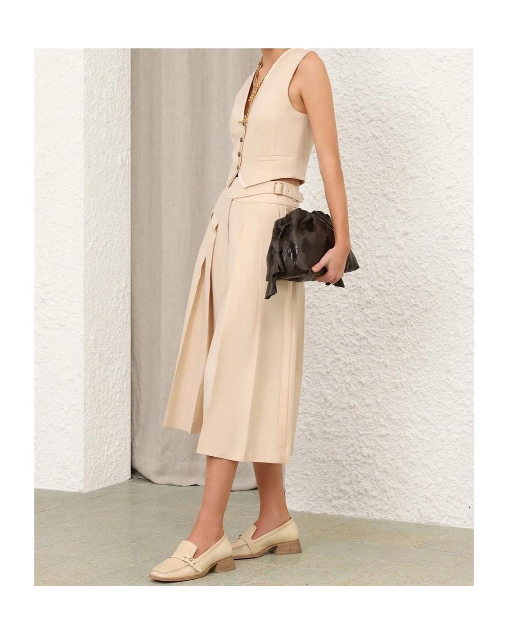 Zimmermann Natural V-Neck Vest