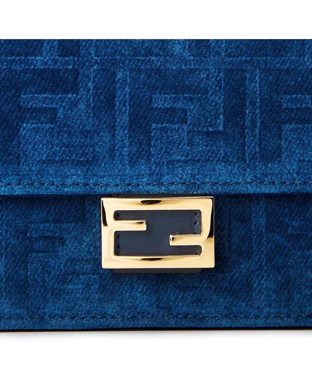 Fendi Blue Solid Color Handbag