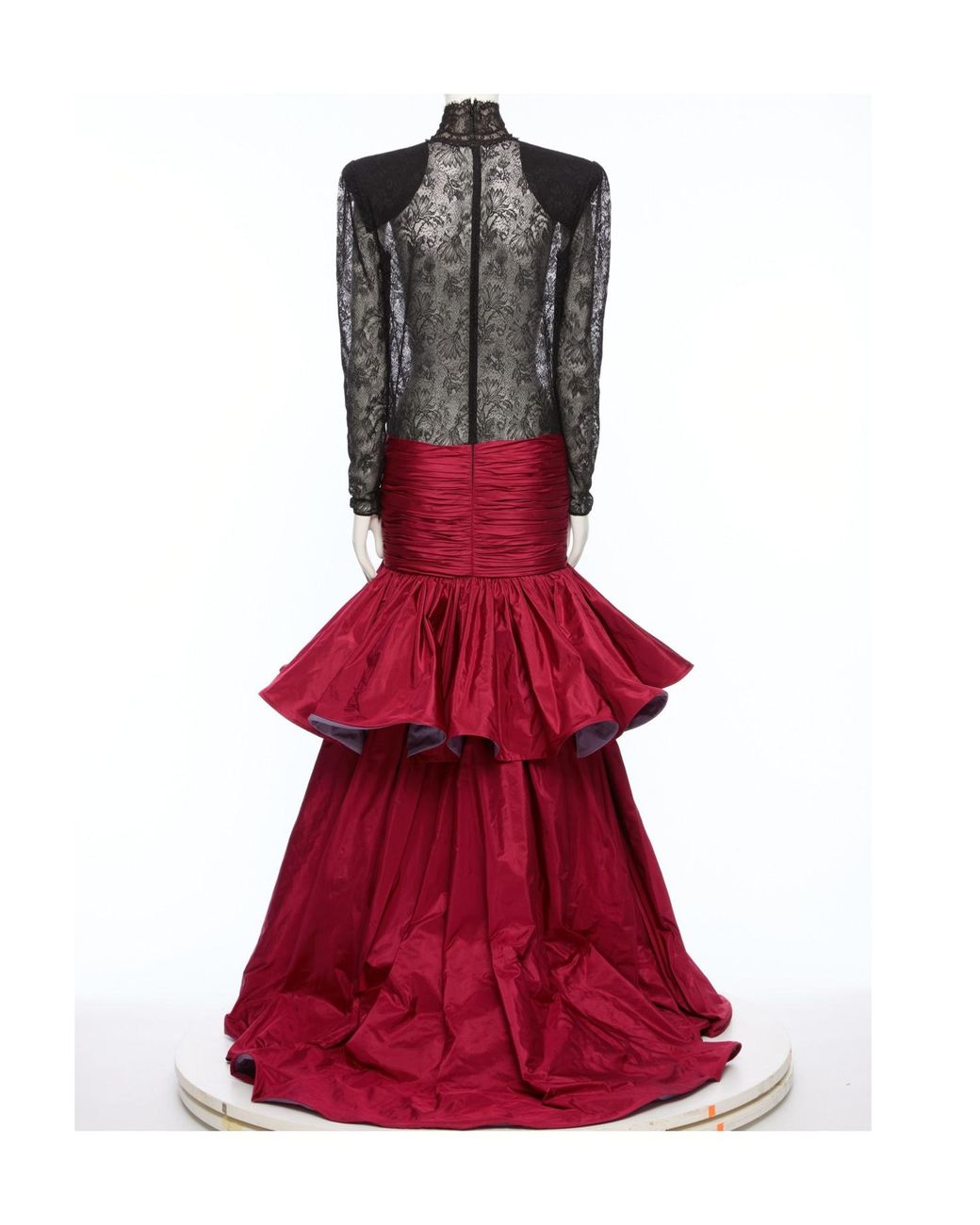 Valentino Red Long-Sleeved Dress