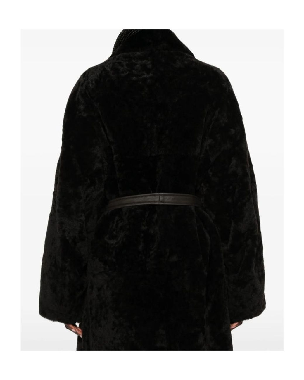 Blancha Black Long-Sleeved Coat
