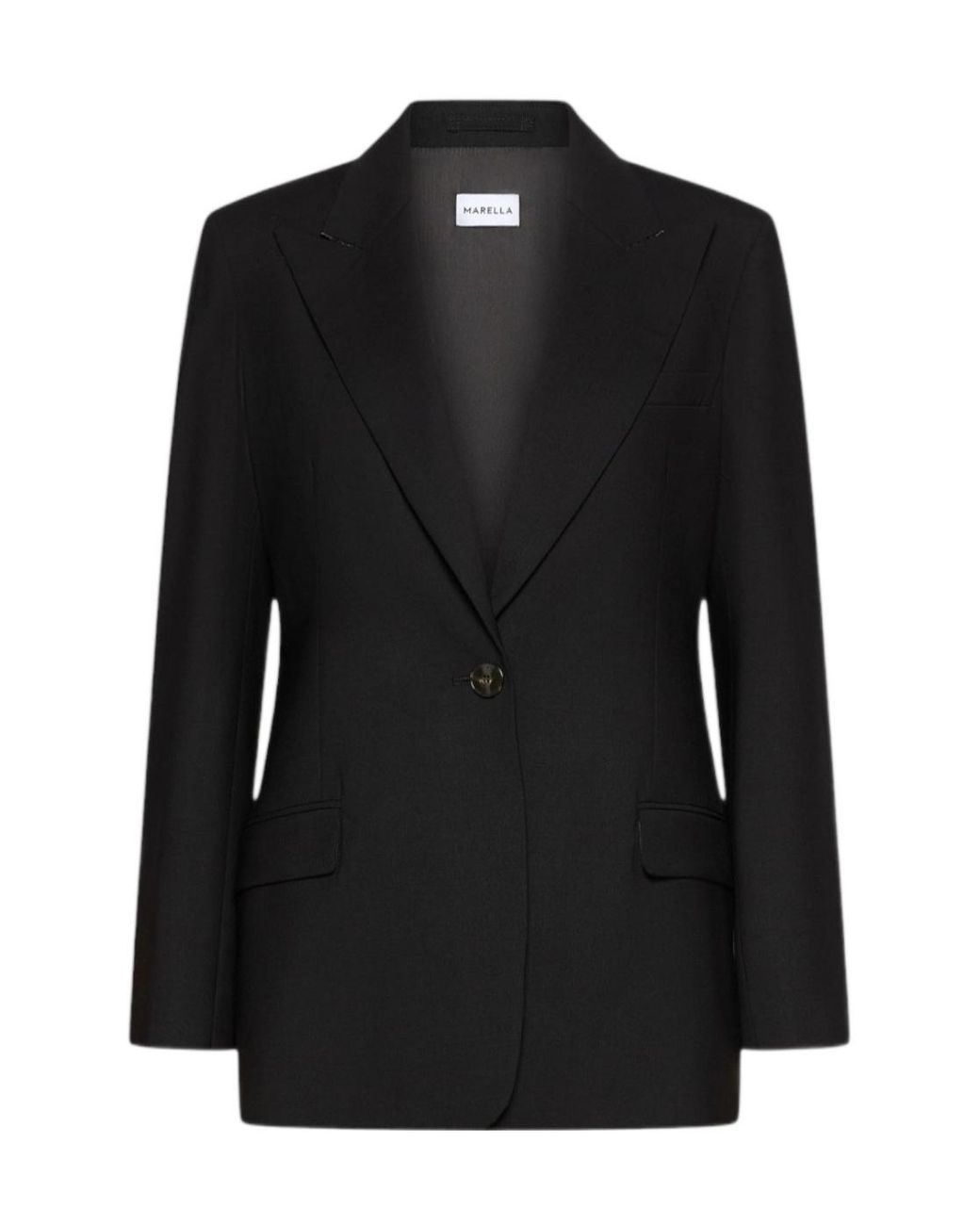 Marella Black Single-Breasted Blazer