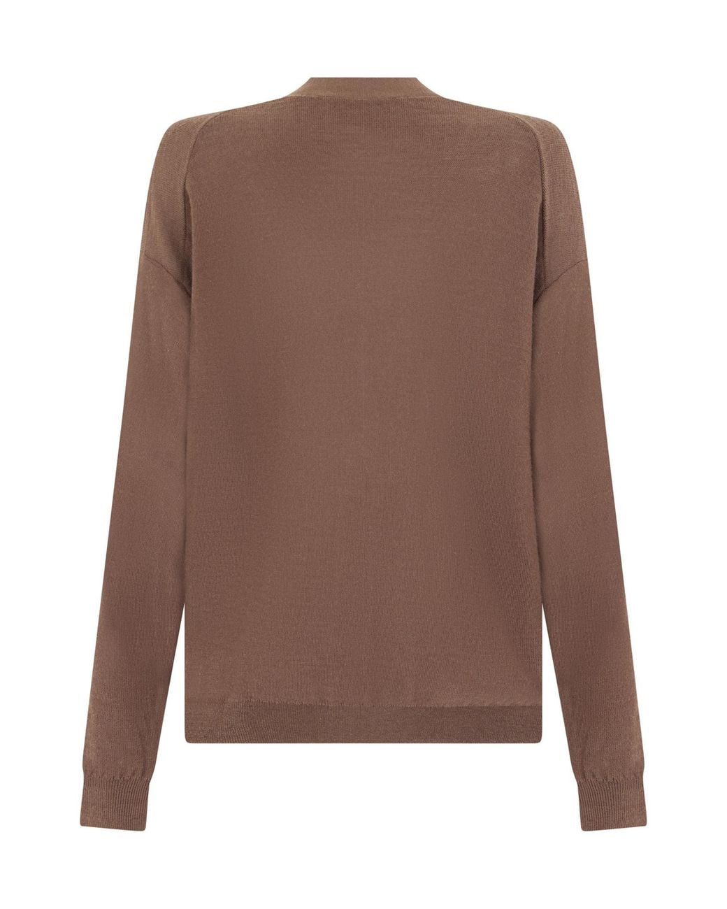 Lemaire Brown Long Sleeved Cardigan for men