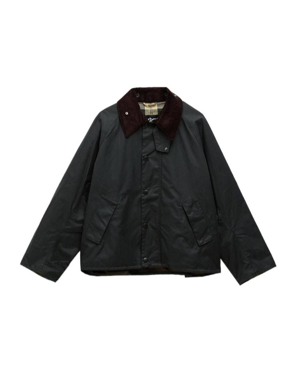 バブアー　MODIFIED TRANSPORT JACKET MCA0966 Barbour Modified Transport Waxed Jacket in Black for Men | Lyst