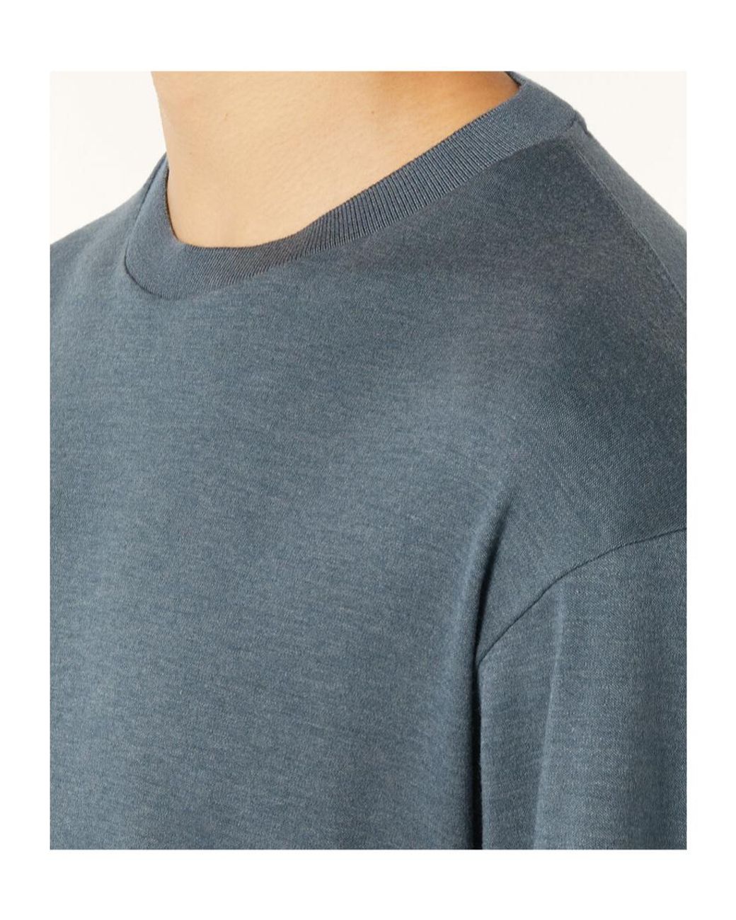 Loro Piana Blue Short-Sleeve T-Shirt for men