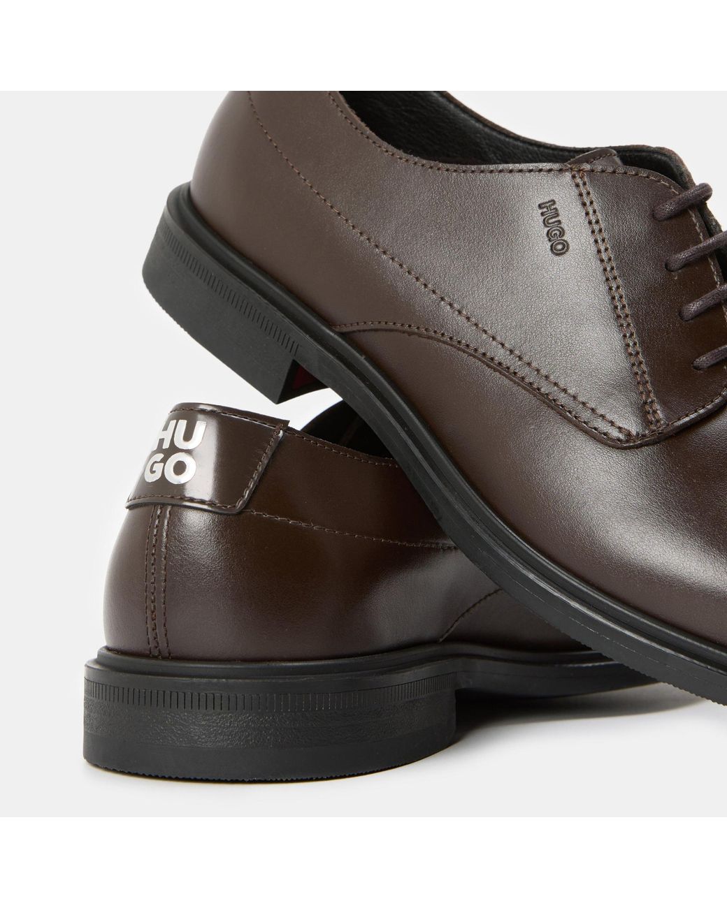 Boss Brown Solid Color Loafers for men