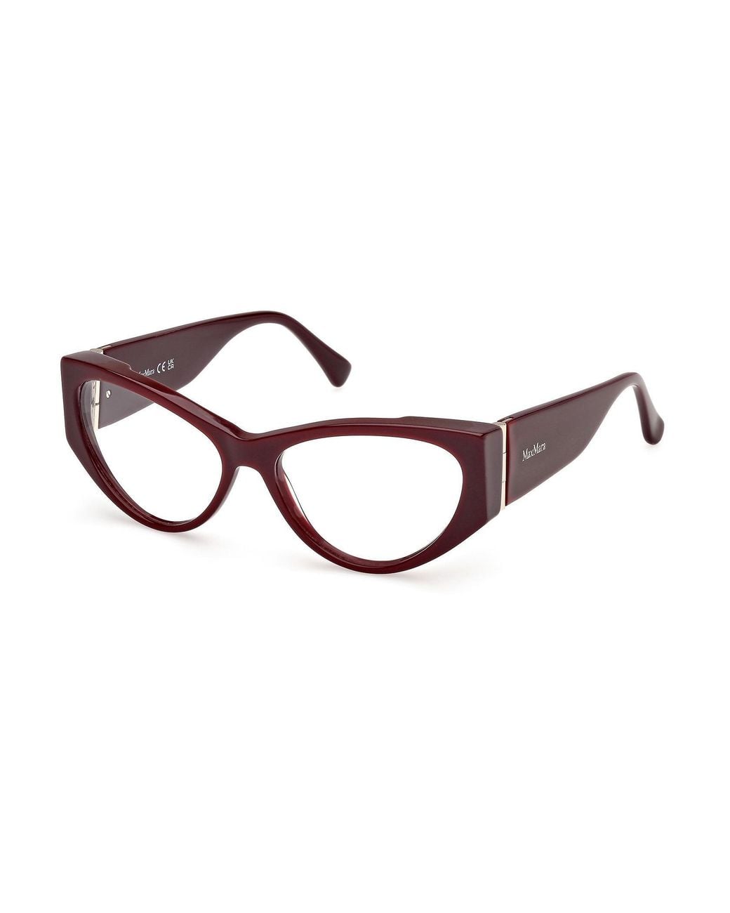 Max Mara White Cat-Eye Frame Glasses