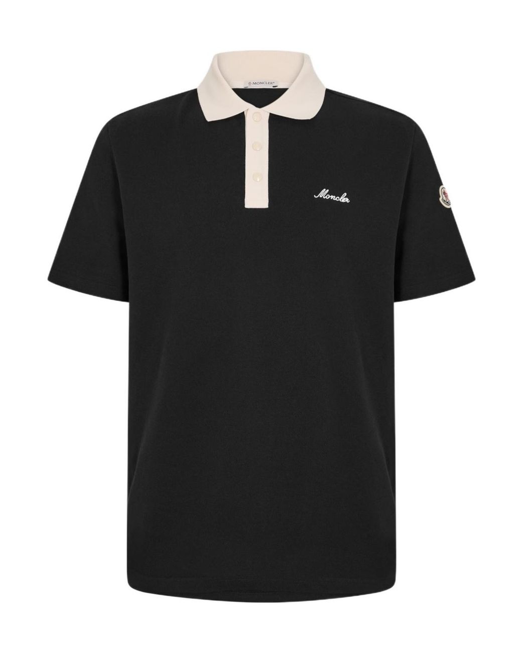 Moncler Black Cc Polo Sn62 for men