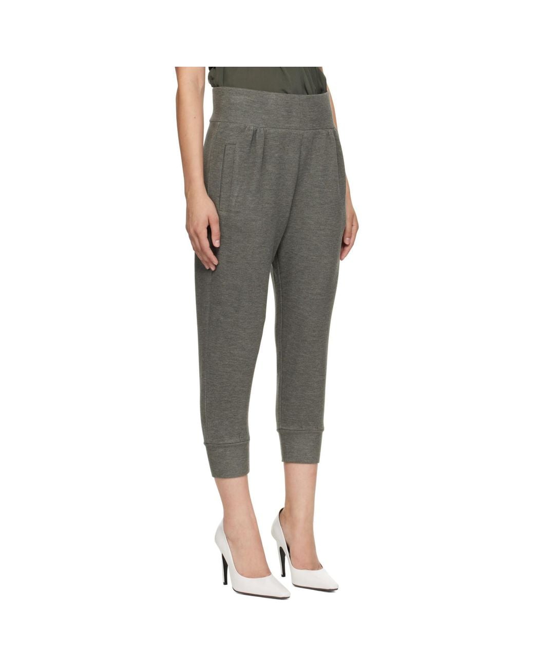 KNWLS Gray High-Waisted Casual Trousers