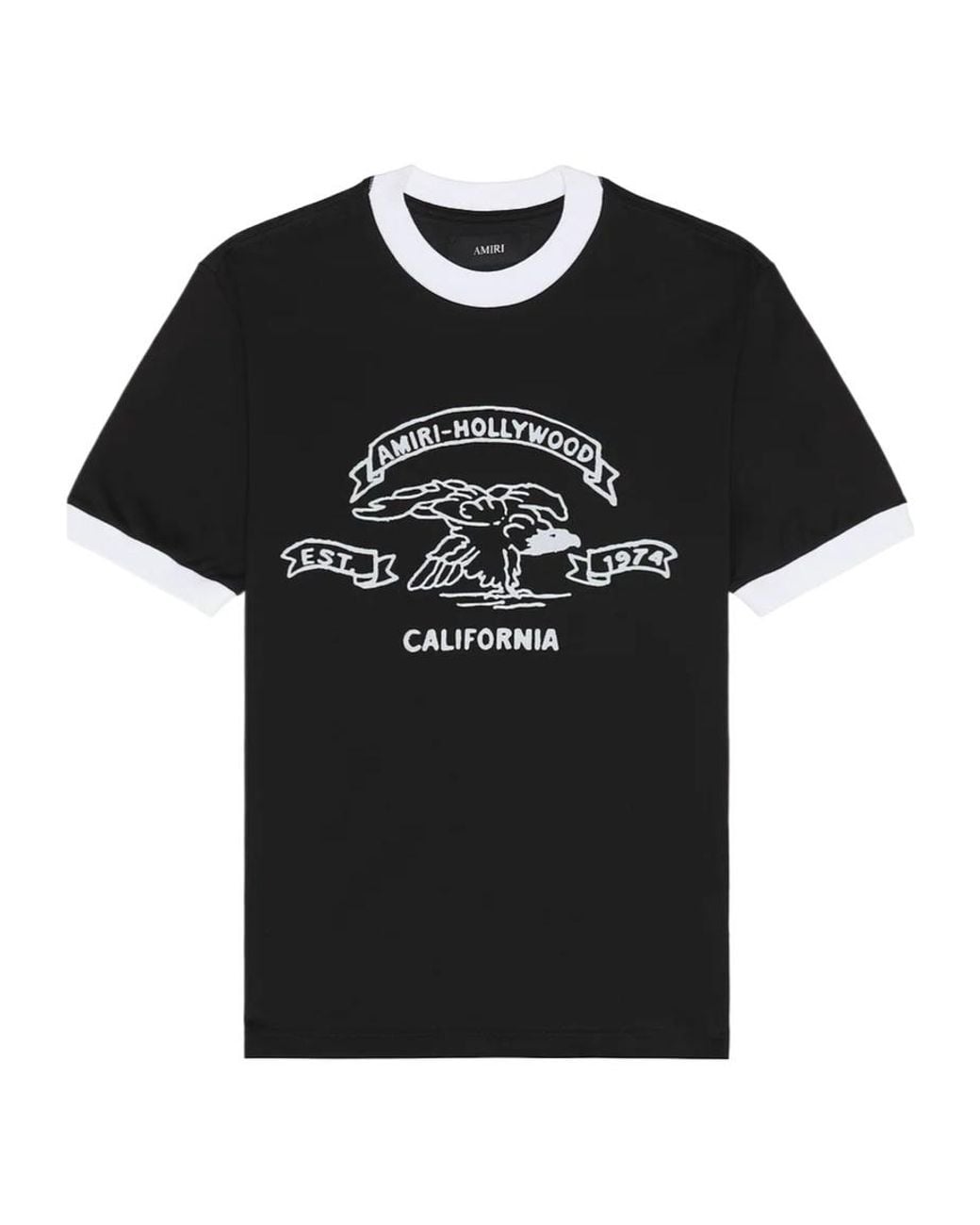 Amiri Black Crew Neck T-Shirt for men