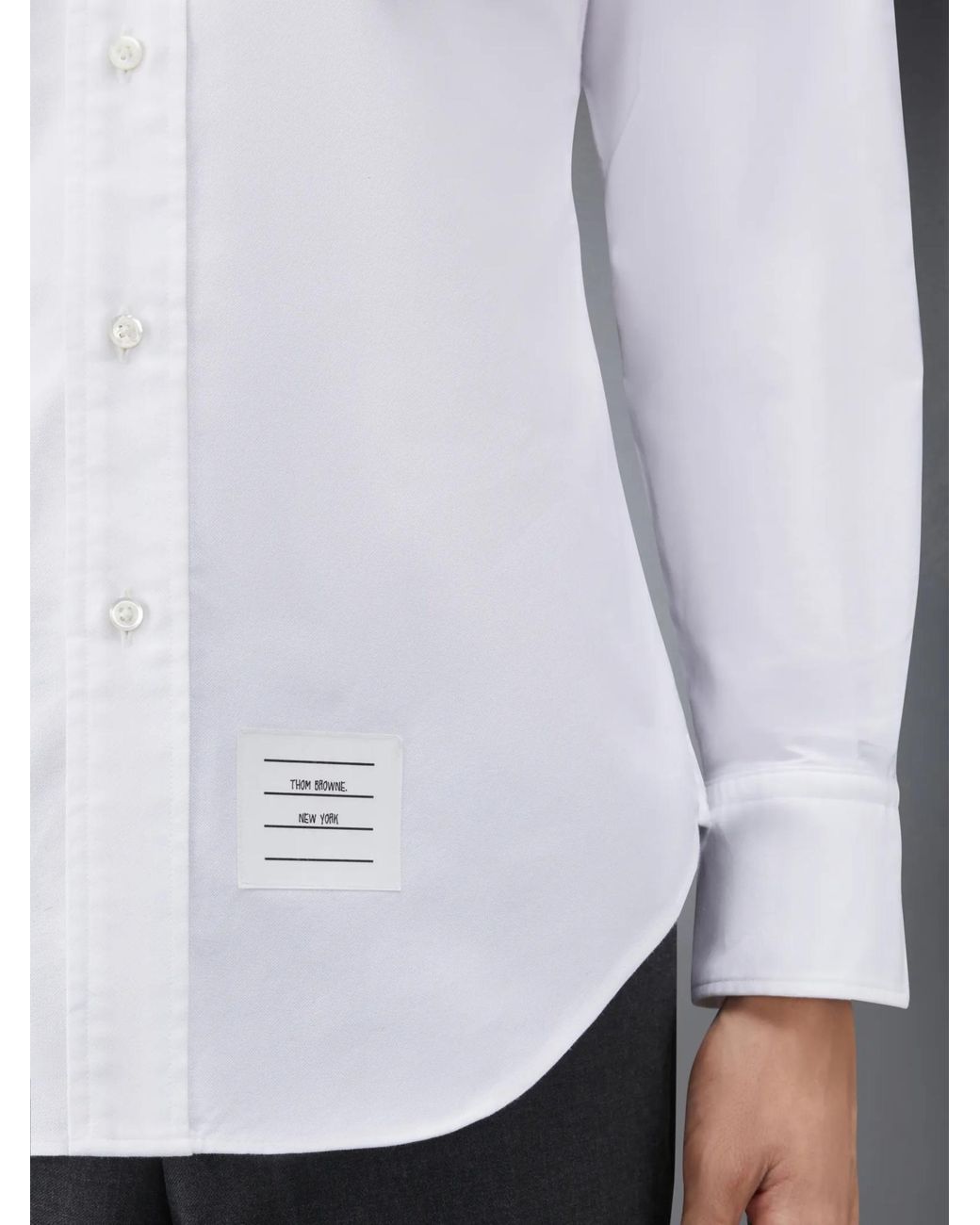 Thom Browne White Oxford Shirt for men