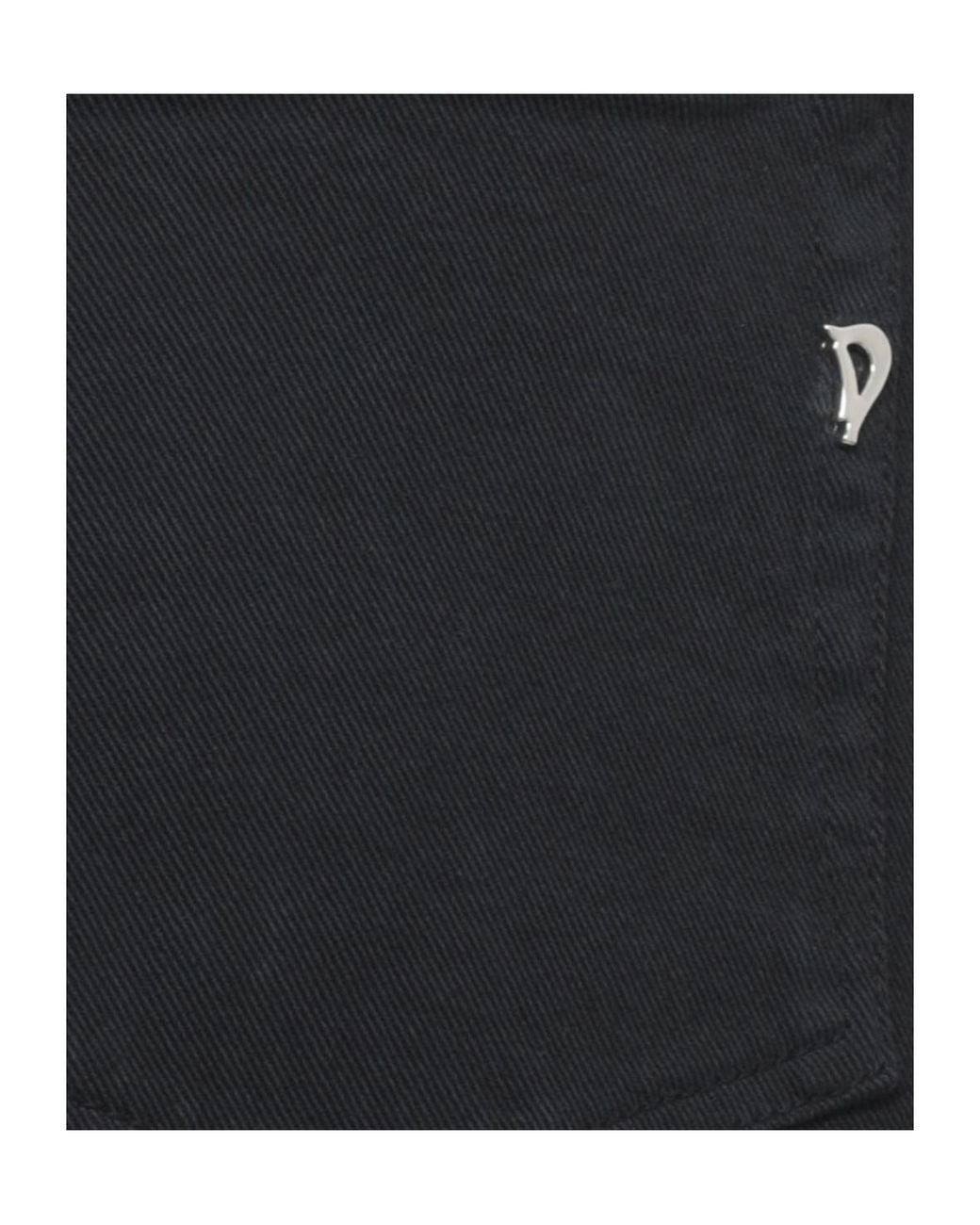 Dondup Black Five-Pocket Straight-Leg Pants