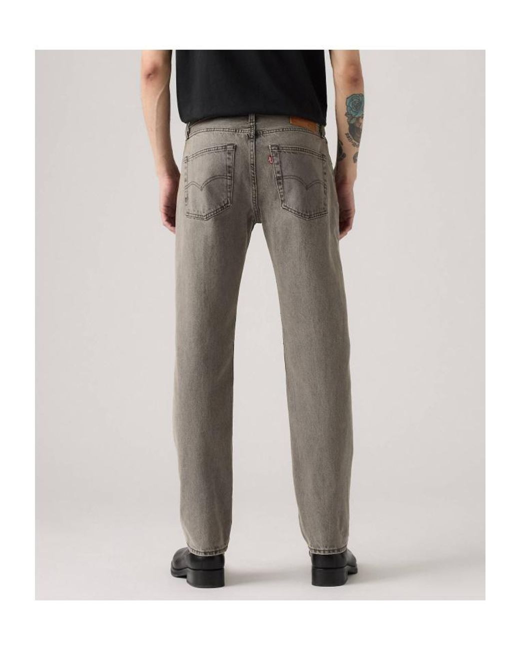 Levi's Gray 501 Original Fit Straight-Leg Jeans for men