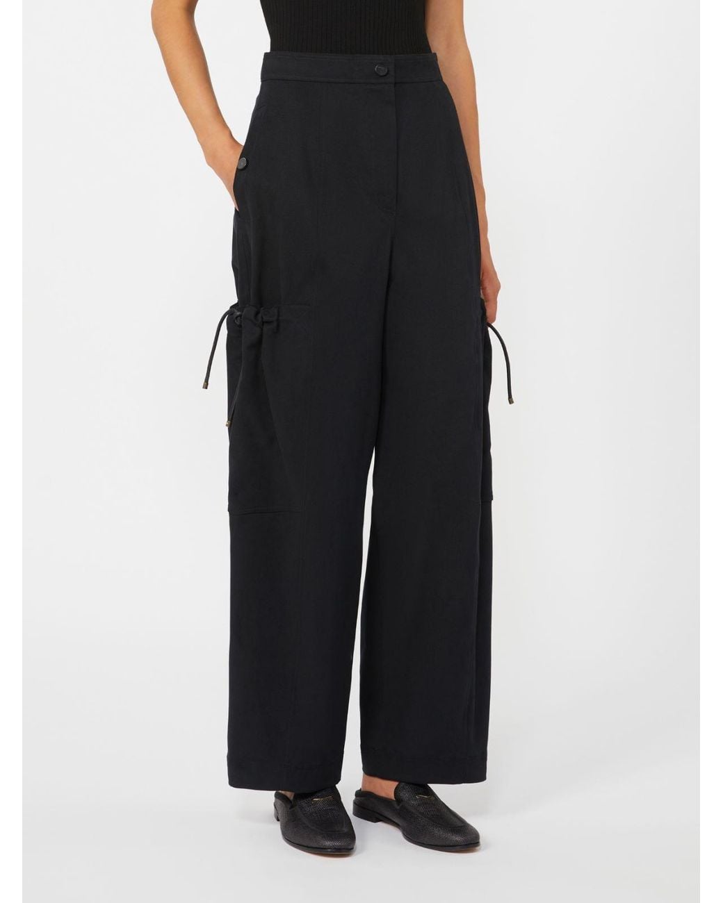 Max Mara Black Lepre Cargo Pants