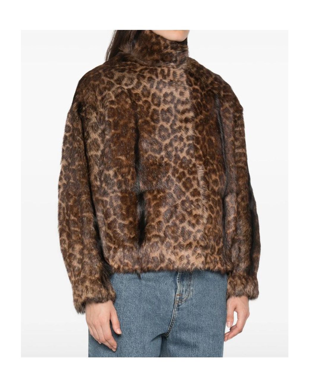 Salvatore Santoro Brown Long-Sleeve Leopard Print Jacket
