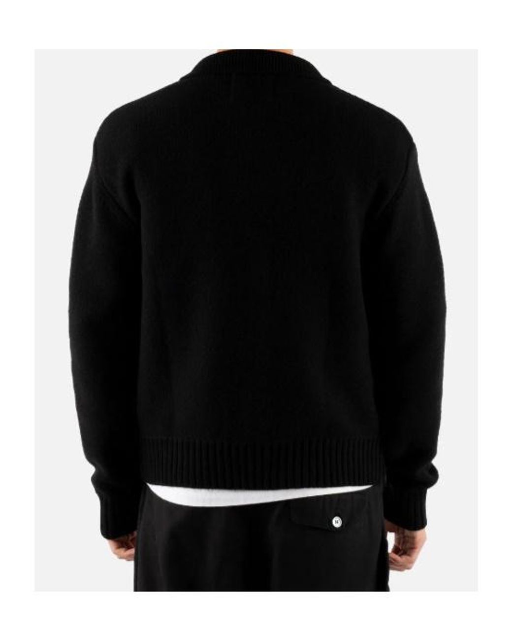 Arte' Blue Logo-Patch Zip-Up Sweater for men
