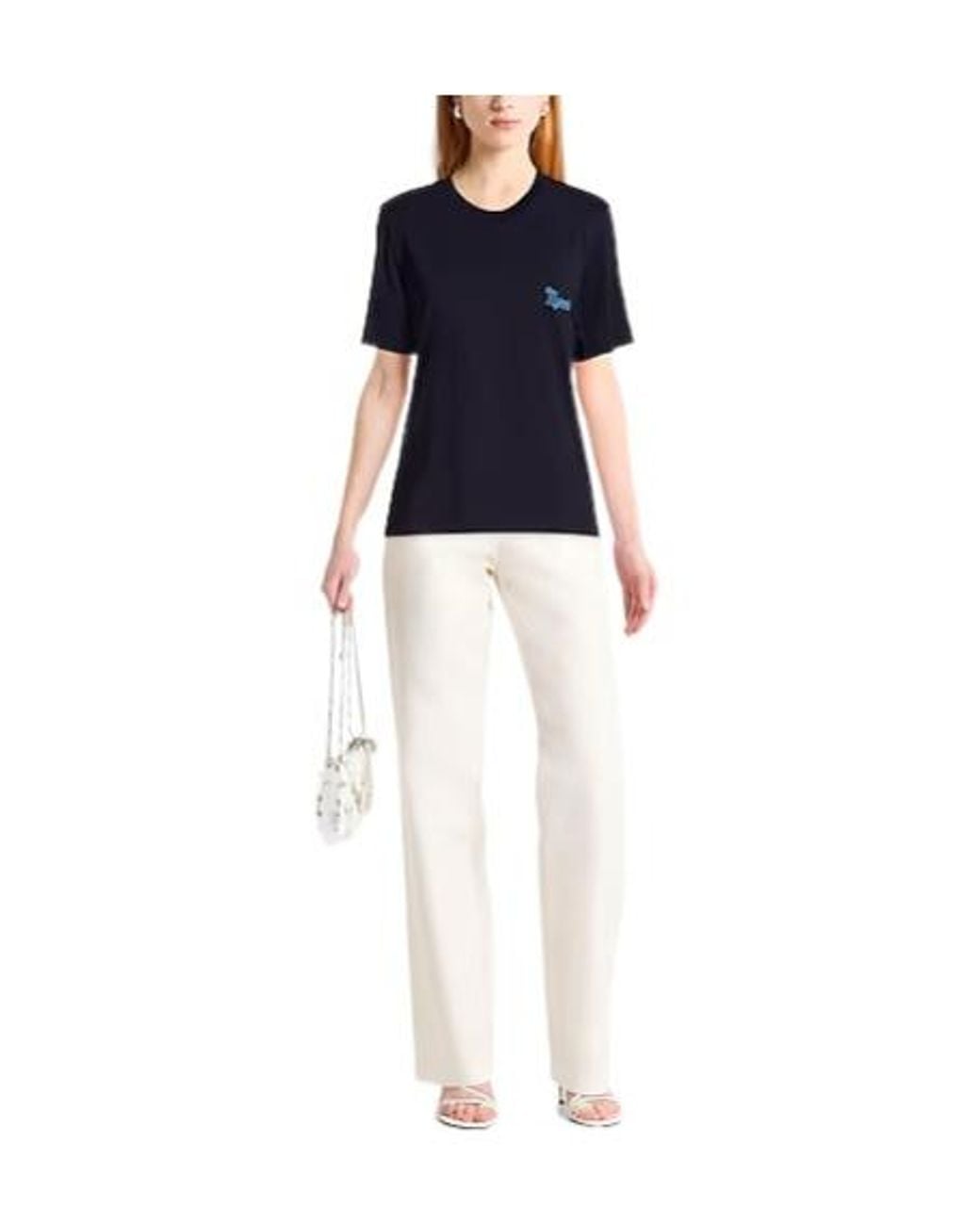 Marni Blue Basic Solidcolor Tshirt