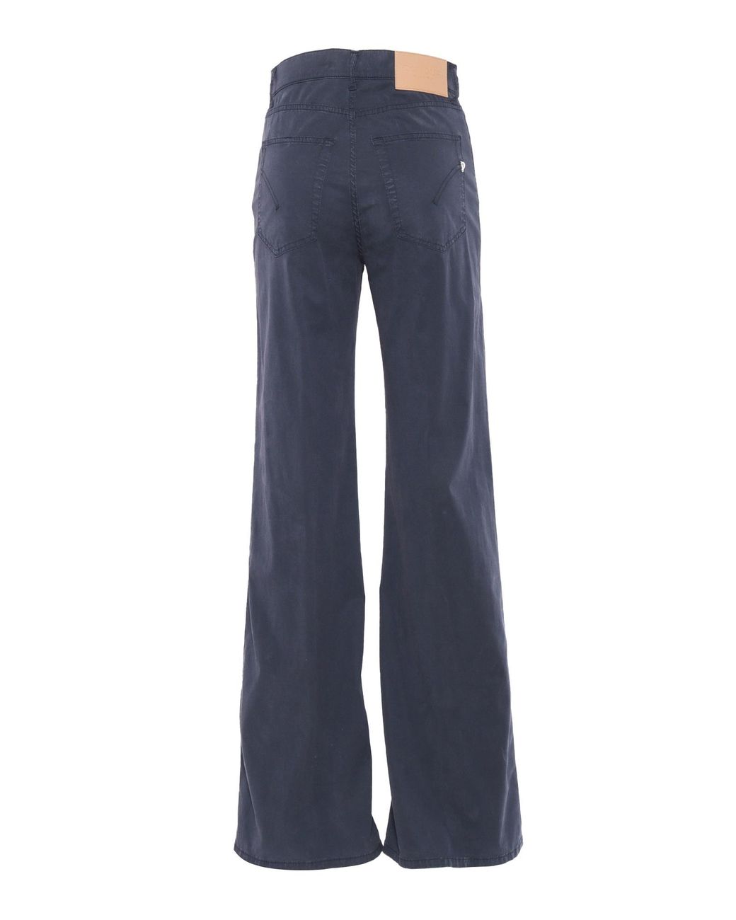 Dondup Blue High-Waist Wide-Leg Jeans