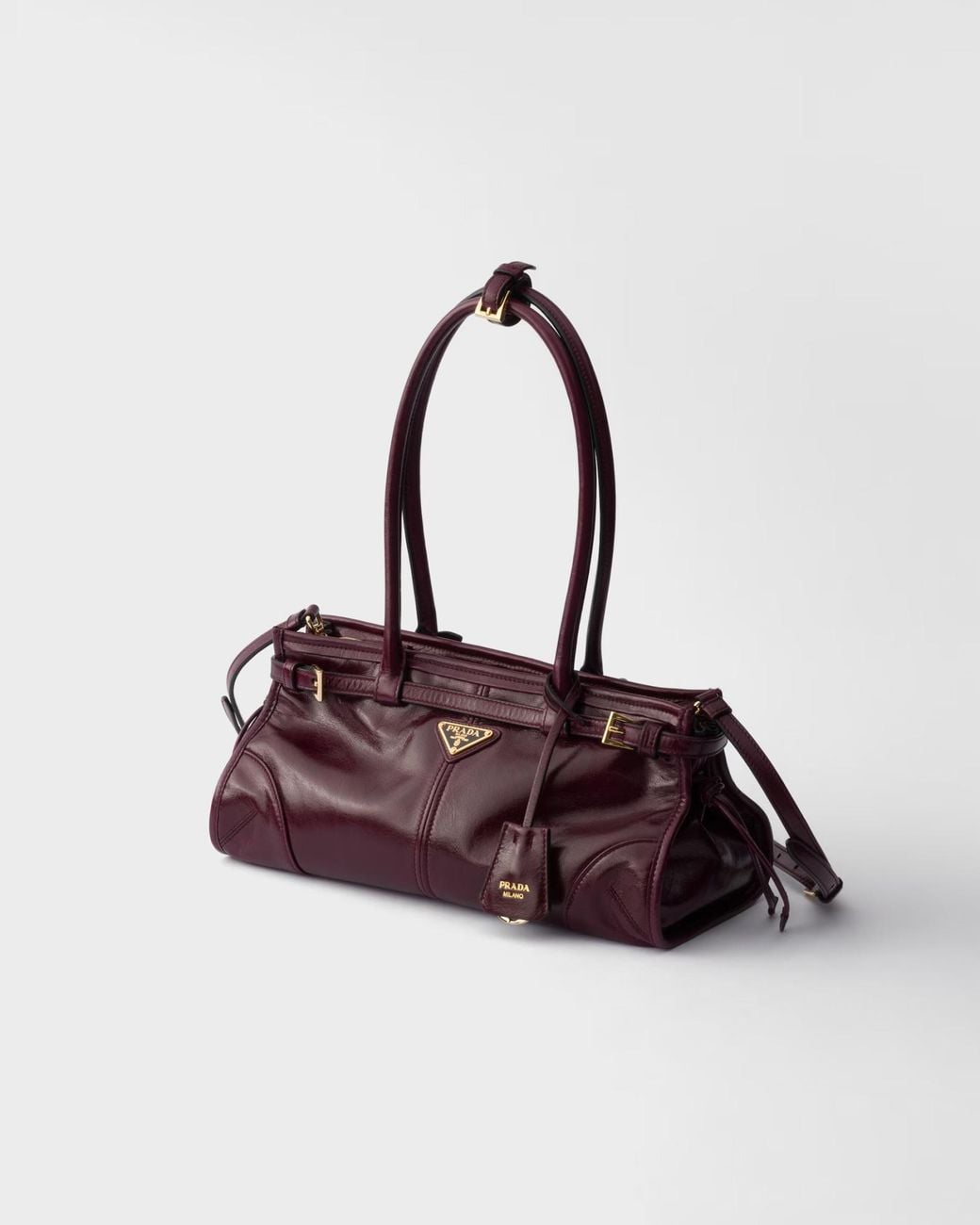 Prada Purple Bonnie Medium Leather Bag