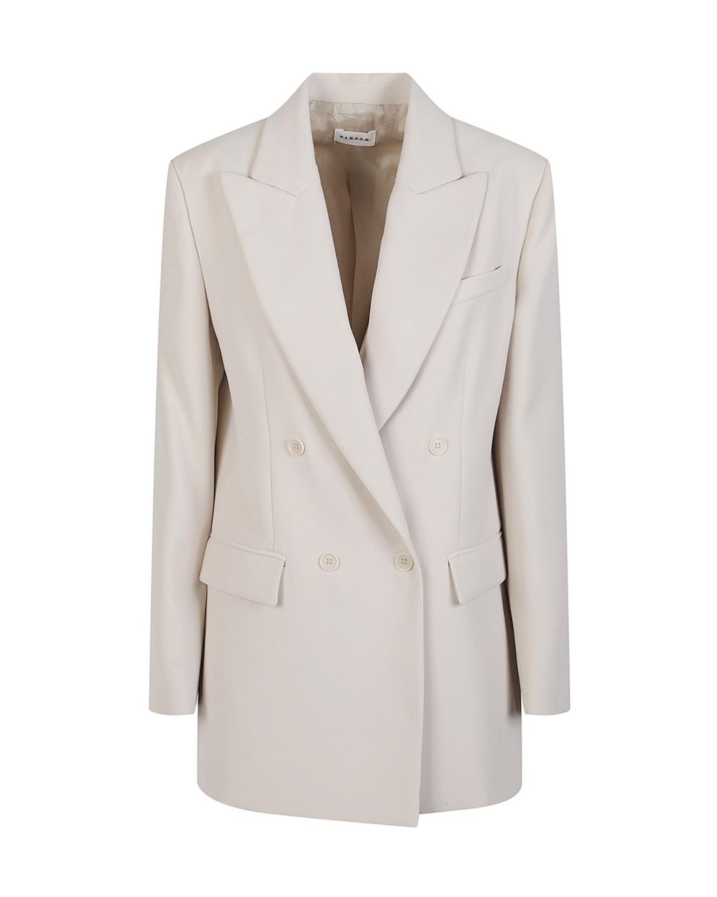 P.A.R.O.S.H. White Poker Double-Breasted Jacket