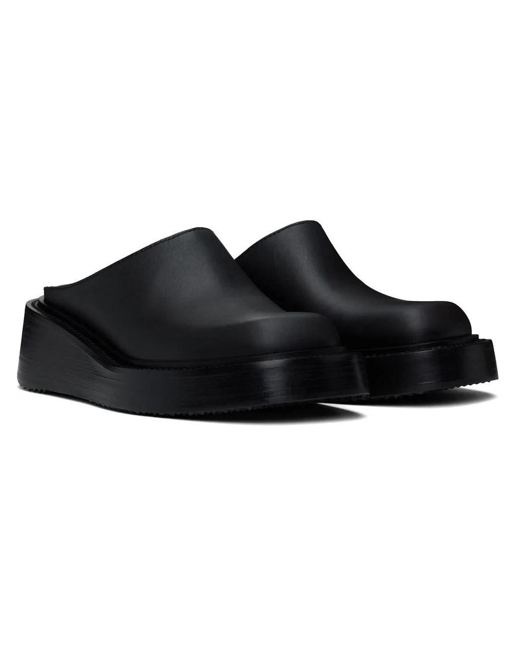 Alexander Wang Black Square Toe Slip-On Mules