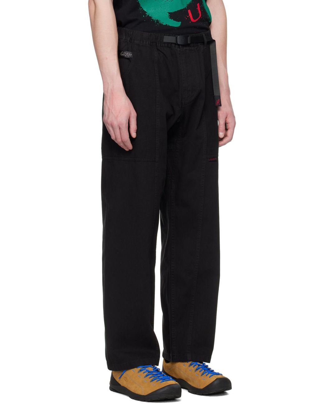 Gramicci Black Gadget Comfort-Fit Pants for men