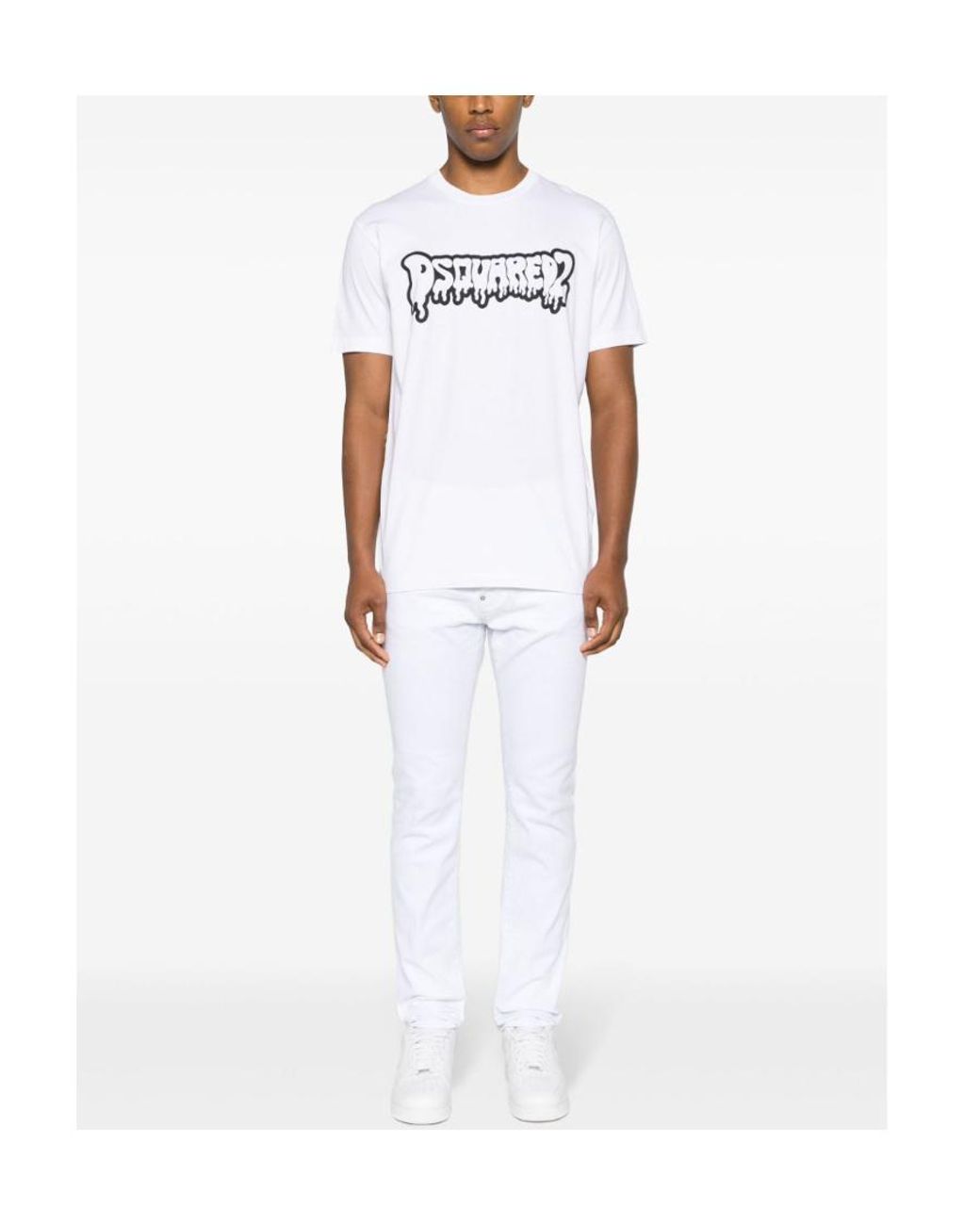DSquared² White Cool Guy Slim-Fit Jeans for men