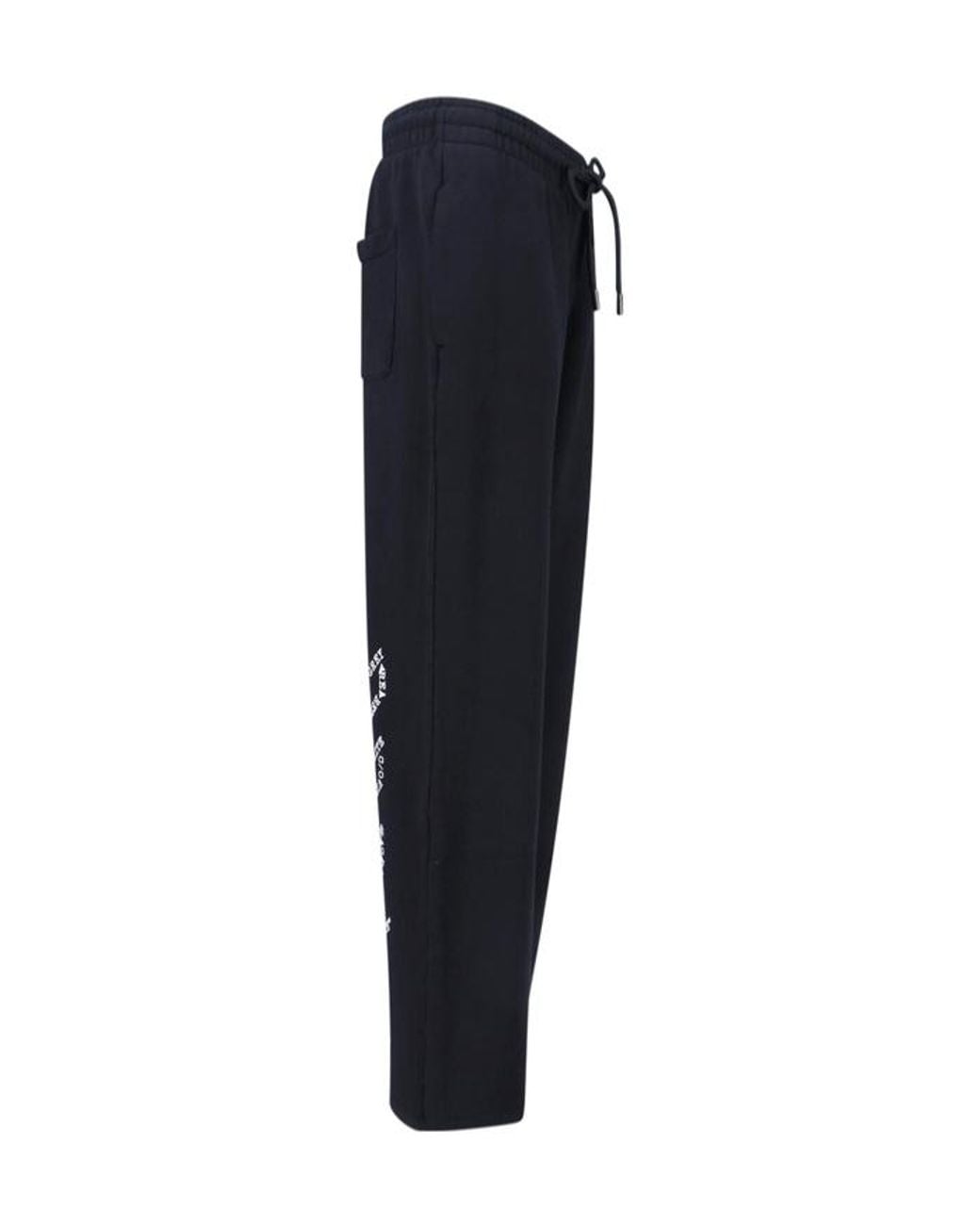 Off-White c/o Virgil Abloh Blue Logo Print Drawstring Pants for men