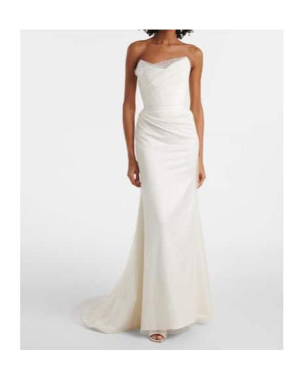 Vivienne Westwood White Bridal Nova Reha Tulle And Satin Gown