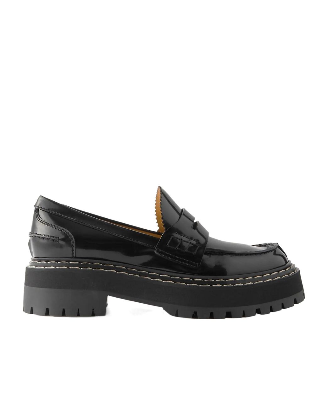 Proenza Schouler Black Platform Loafers