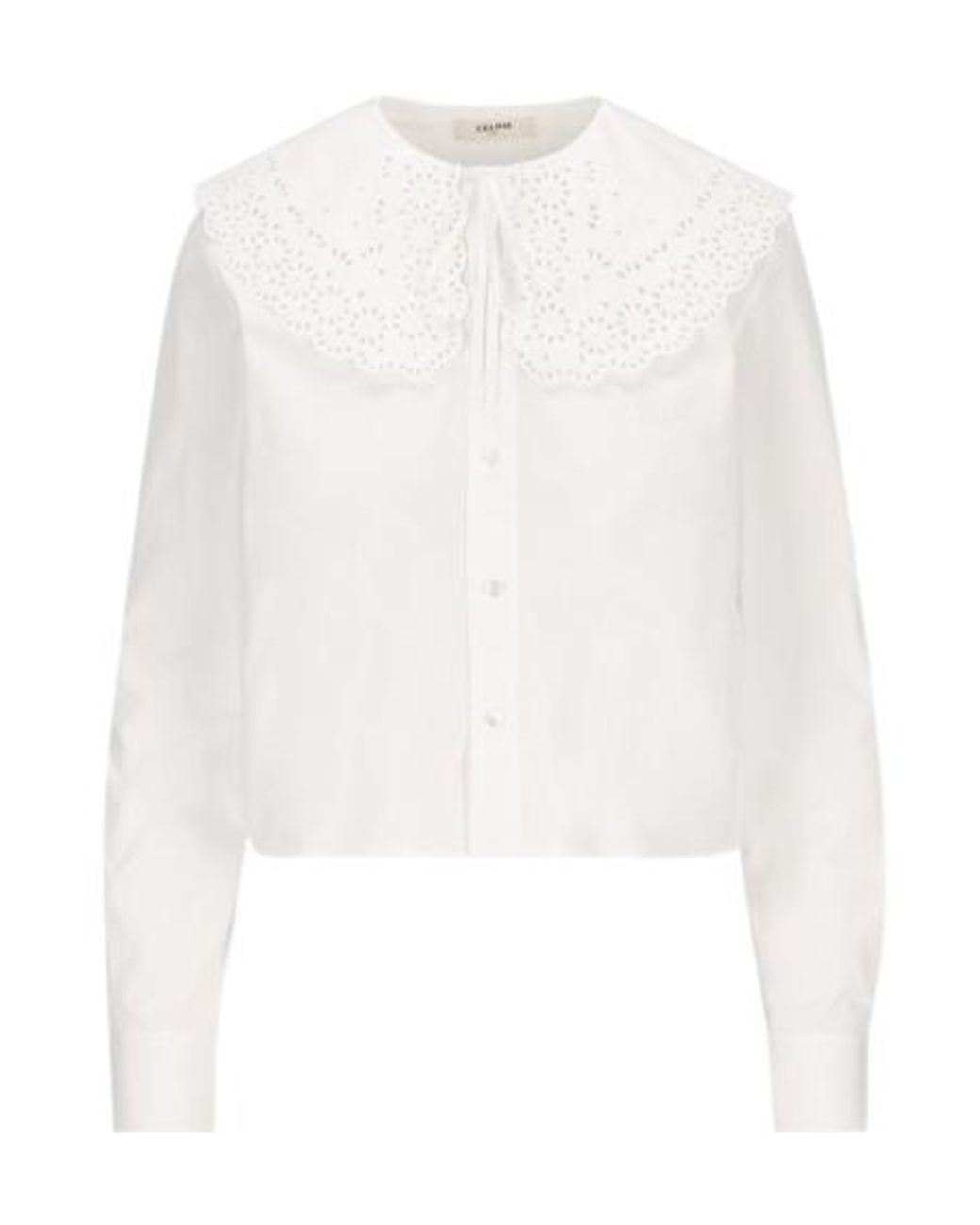 Céline White Cropped Romy Shirt