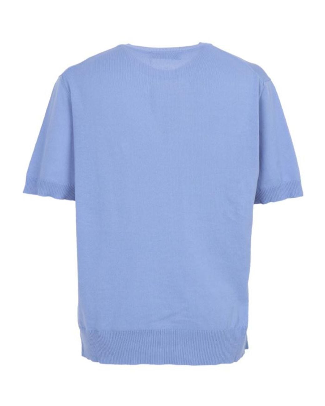 Vivienne Westwood Blue Short-Sleeved Knitted T-Shirt for men