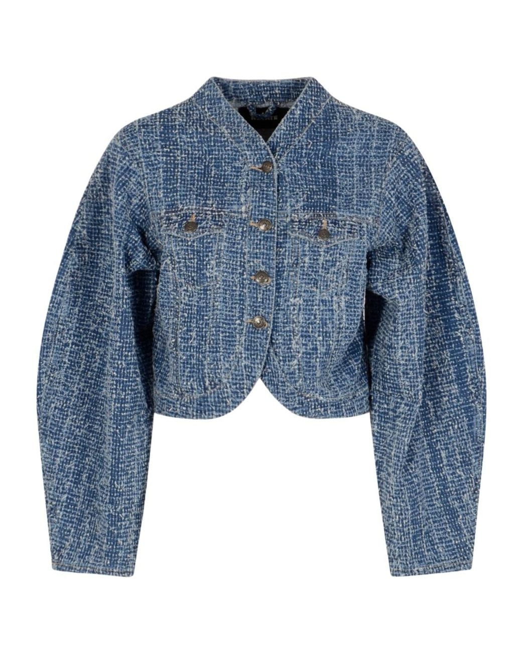ROTATE BIRGER CHRISTENSEN Blue Long Sleeve Casual Jacket