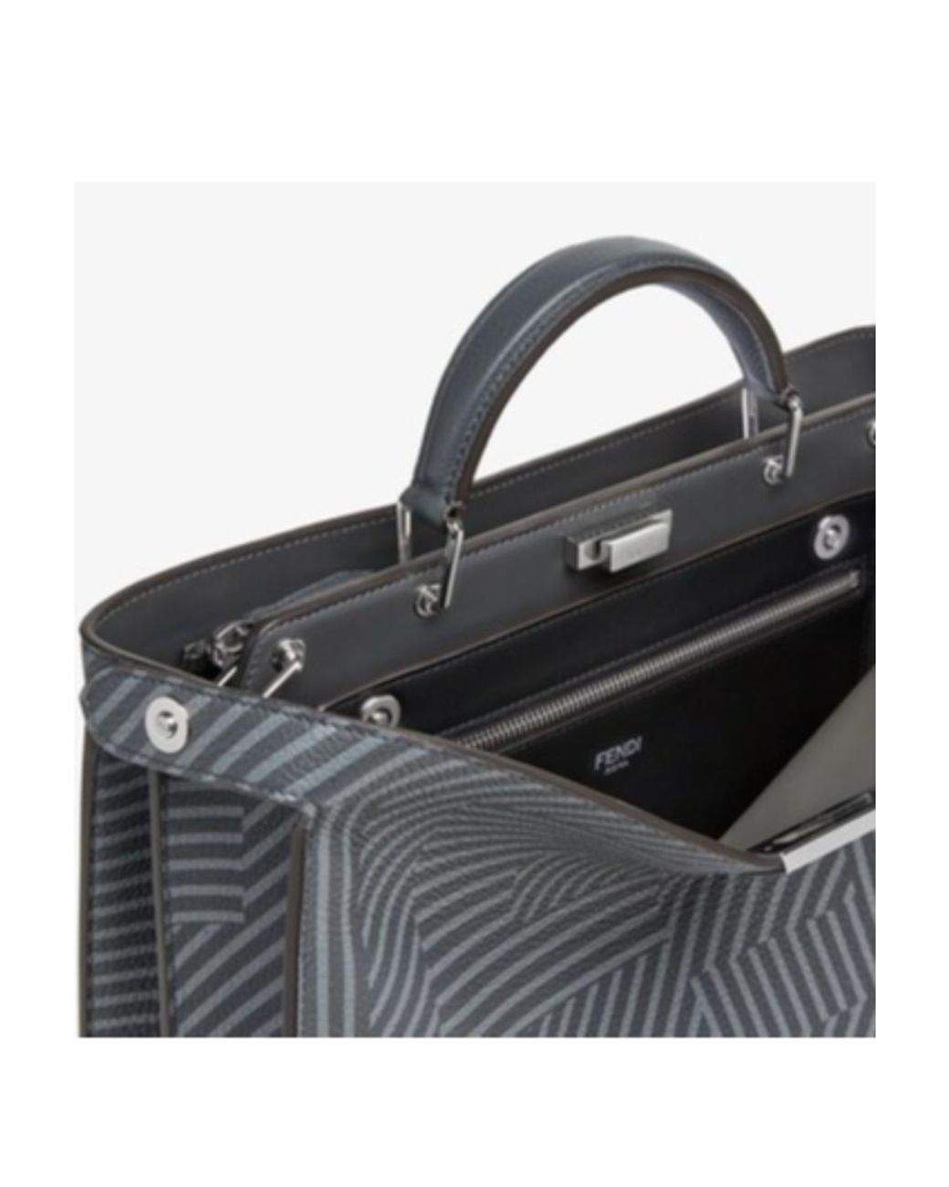 Fendi Black Peekaboo Iseeu Medium Tote Bag for men