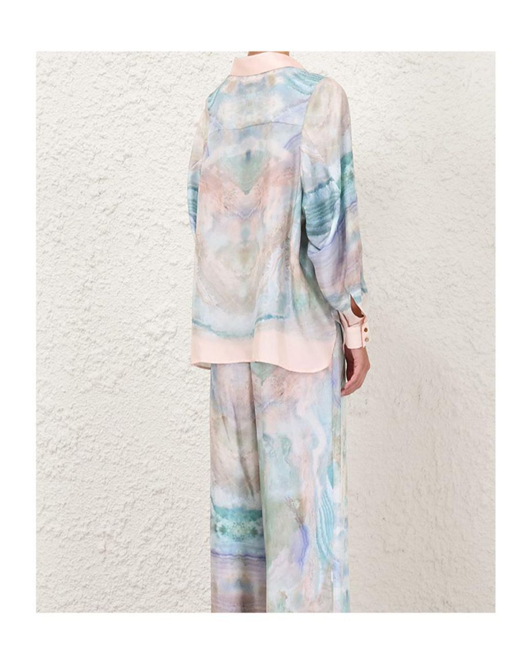 Zimmermann Blue Illuminate Relaxed Shirt