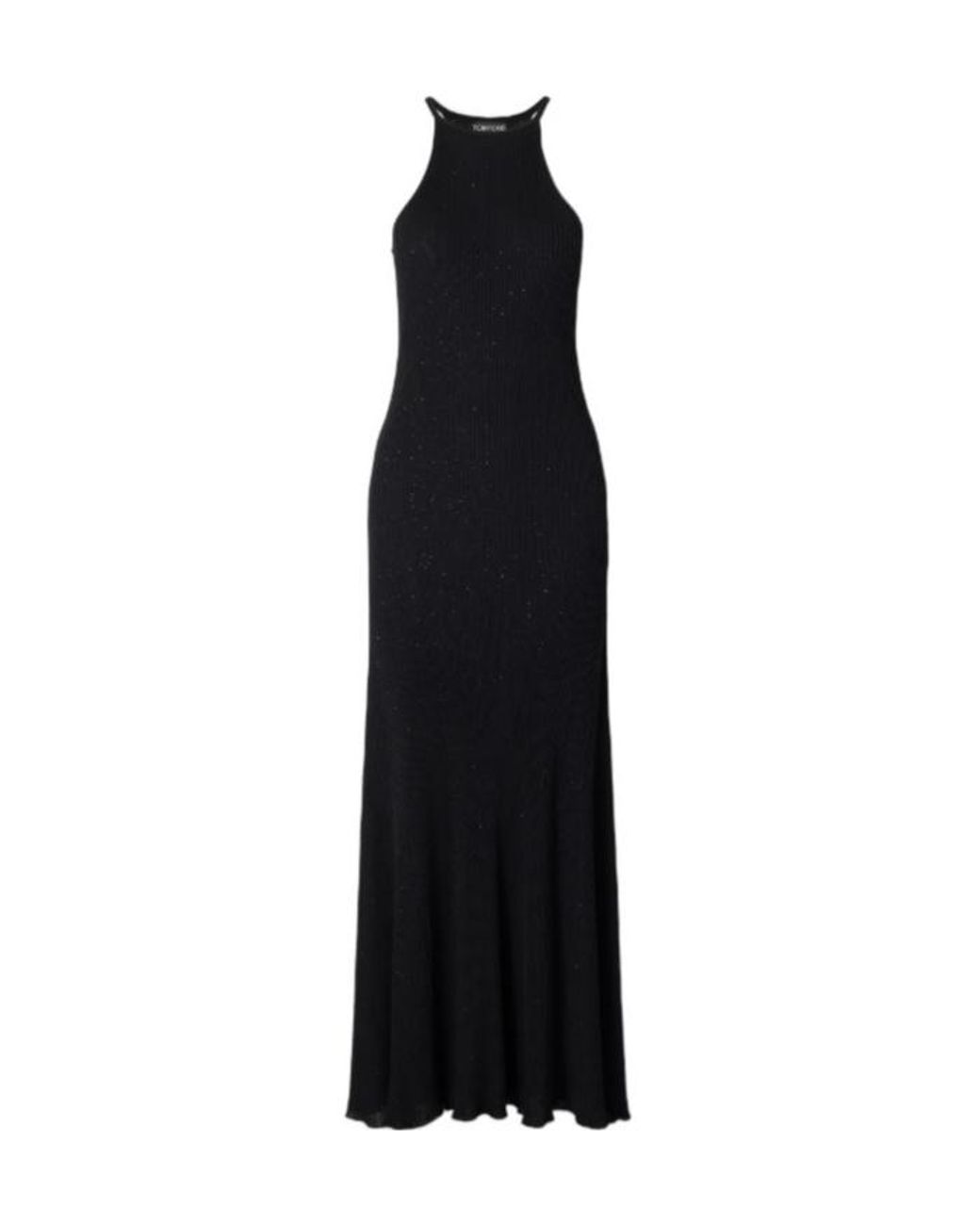 Tom Ford Black Shiny-Thread Knit Dress