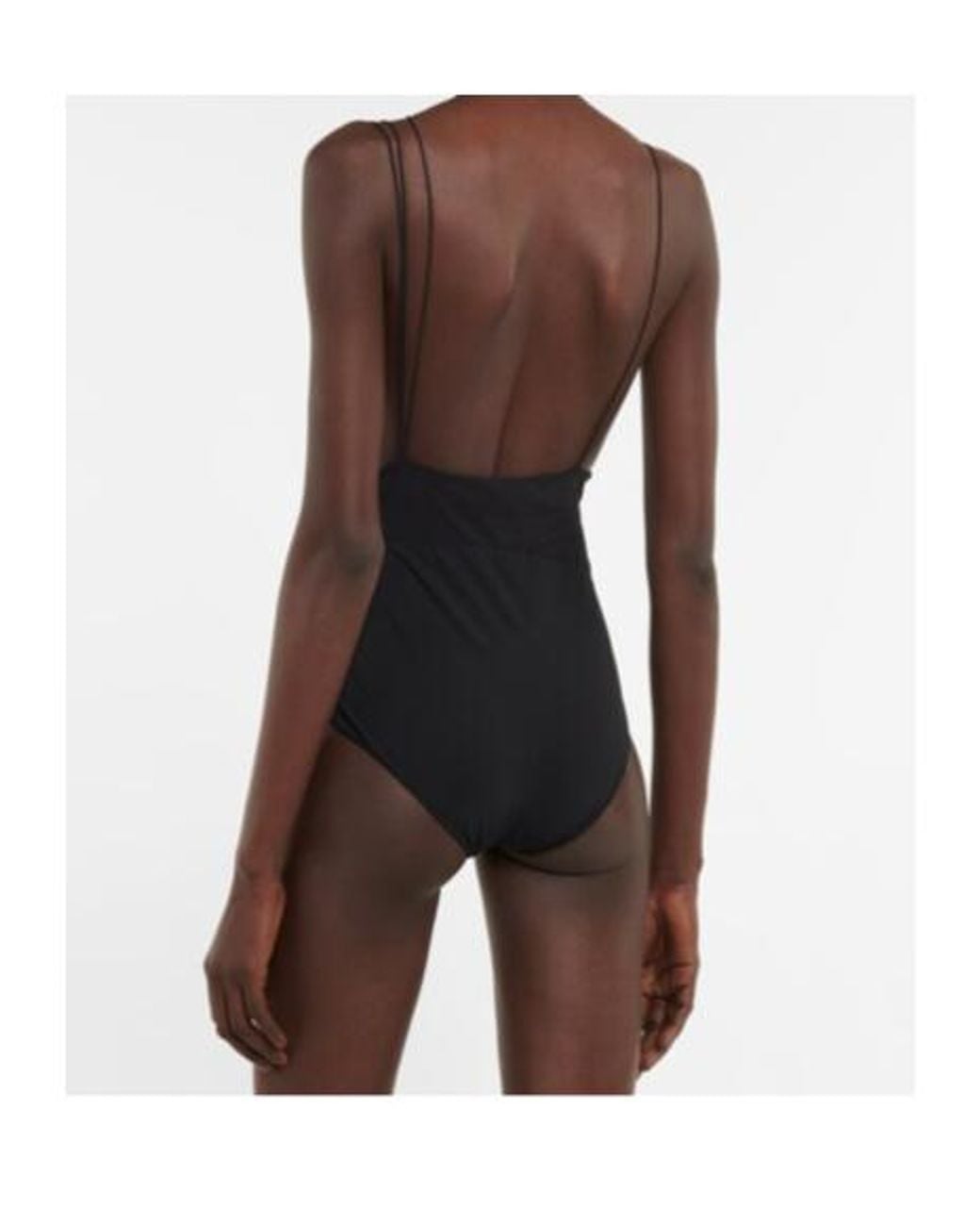 Nensi Dojaka Blue Cutout Swimsuit