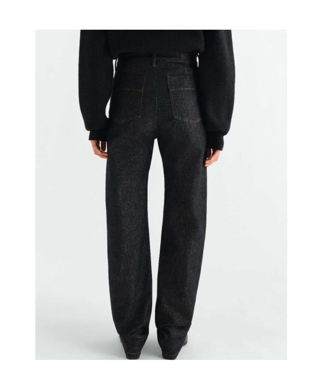 Lemaire Black Five Pockets Twisted Pants