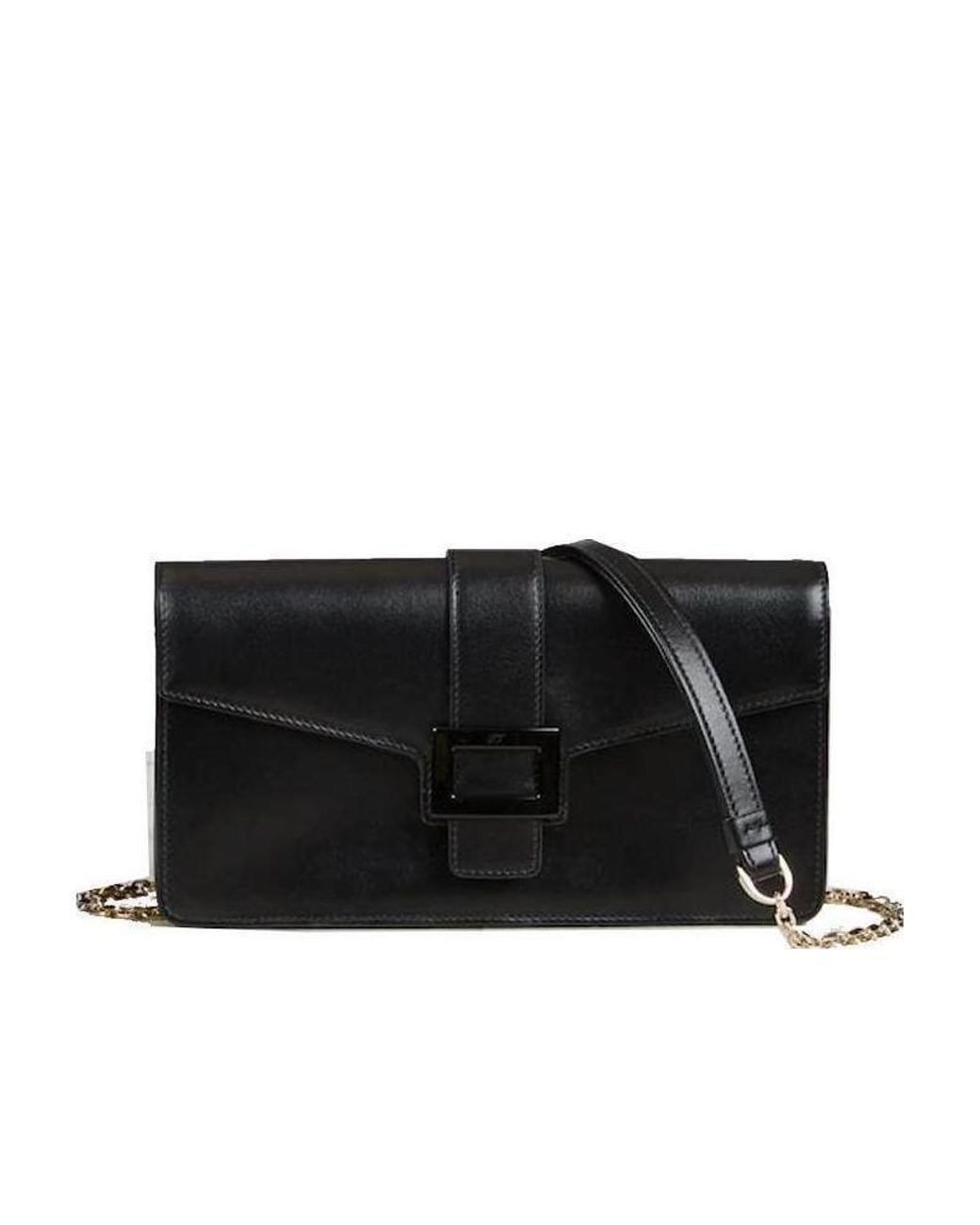 Roger Vivier Black Chain Shoulder Bag