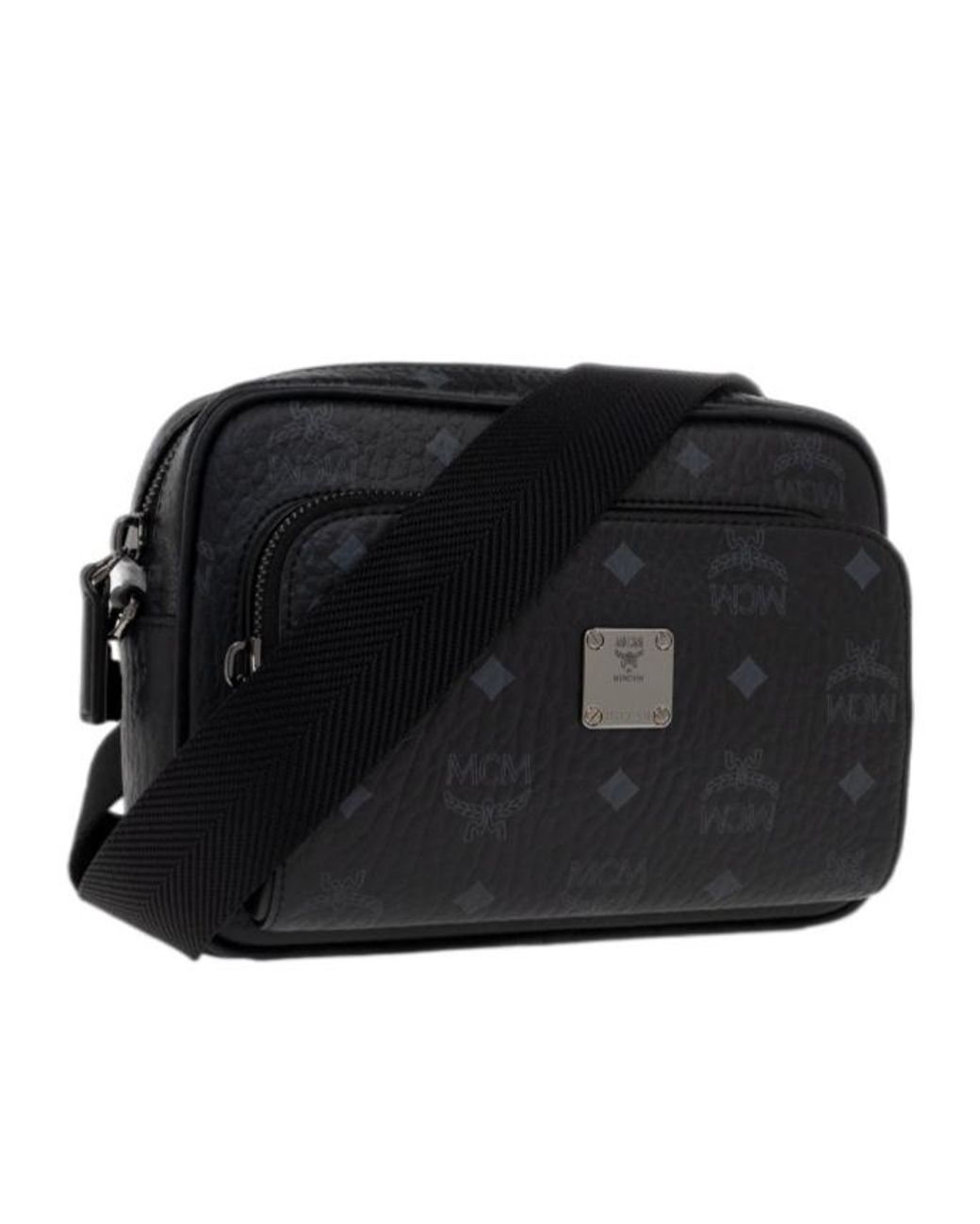 MCM Black Aren Cross Body Bag for men