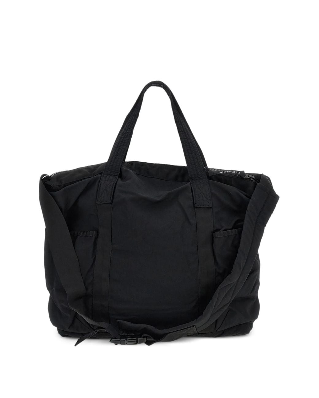 C P Company Black Multi-Pocket Shoulder Bag for men