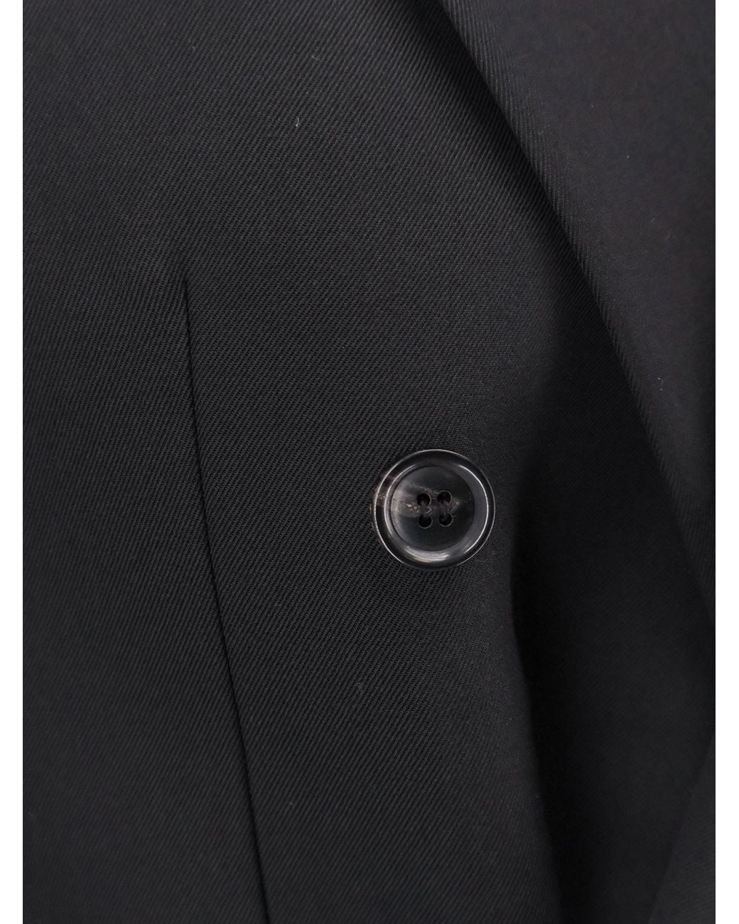 TONYWACK Black Double-Breasted Peak-Lapel Blazer for men