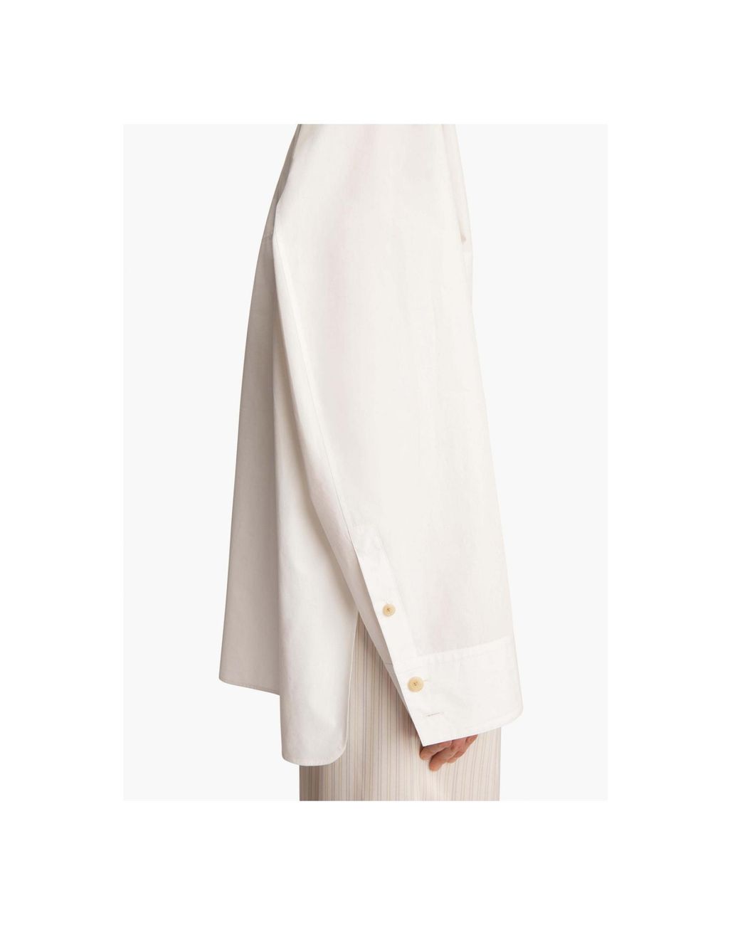 Khaite White Herschel Buttoned Shirt