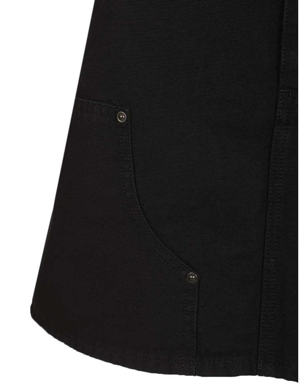 Carhartt Black Logo-Patch Mini Skirt
