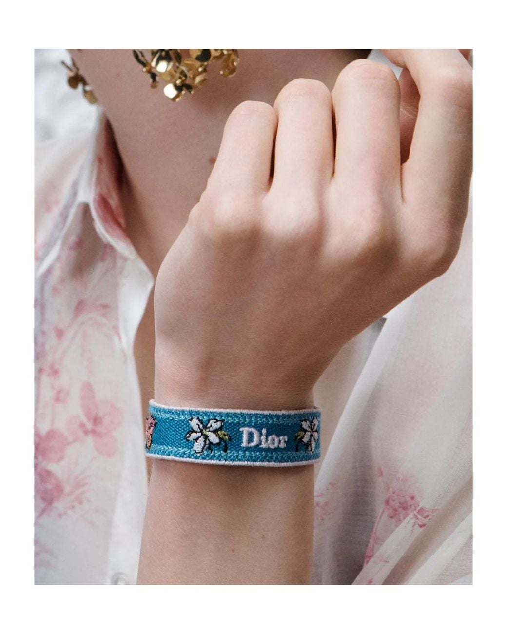 Dior Blue Iviera Band Bracelet