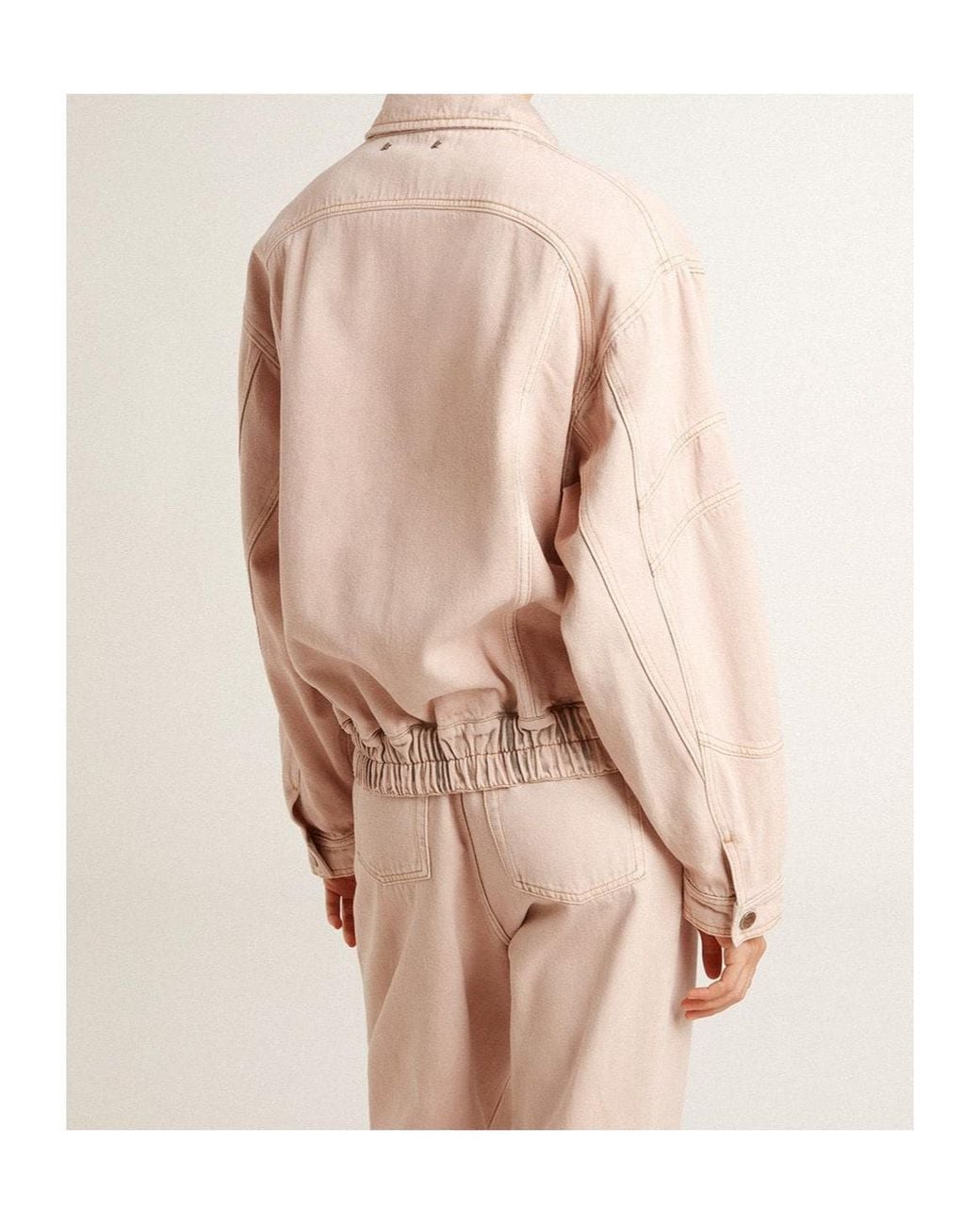 Golden Goose Deluxe Brand Natural Elasticated Waist Bomber Jacket
